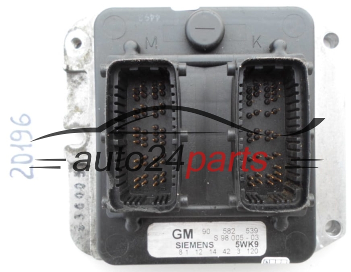 KOMPUTER STEROWNIK SILNIKA OPEL ASTRA ZAFIRA 1.8 X18XE1 SIEMENS 5WK9 3 120, 5WK93120, GM 90 582 539, 90582539