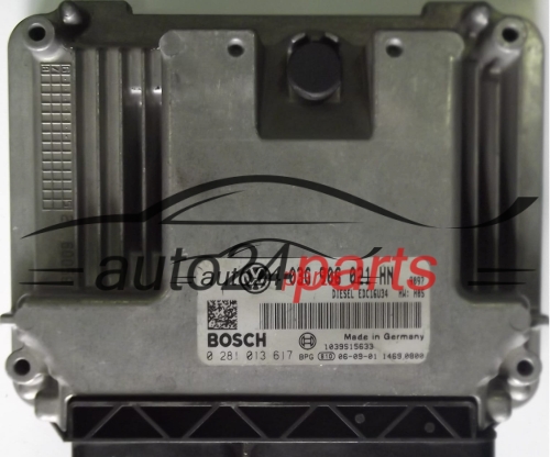 KOMPUTER STEROWNIK SILNIKA VW VOLKSWAGEN TOURAN 2.0 TDI 03G906021HN, BOSCH 0281013617