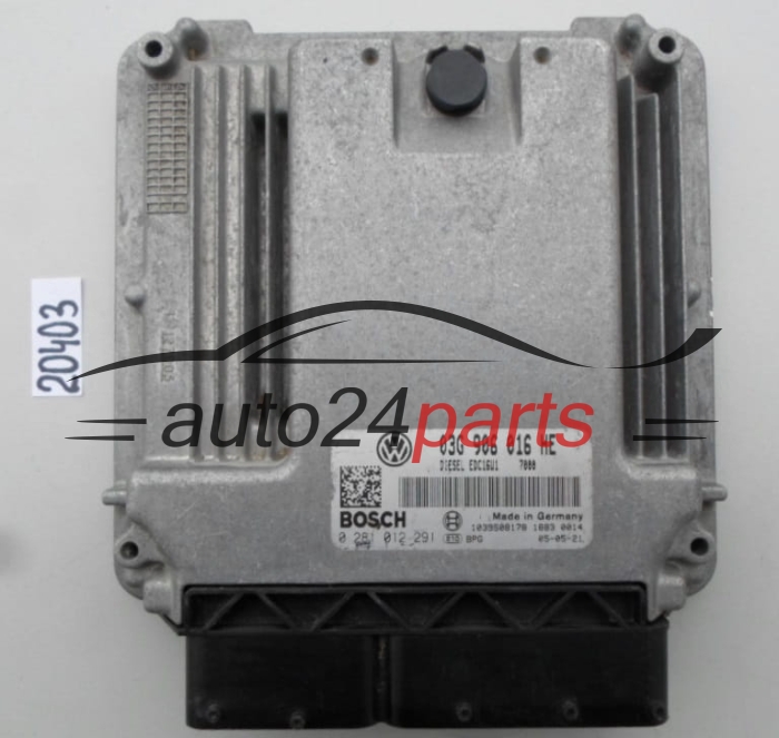KOMPUTER STEROWNIK SILNIKA SEAT ALTEA 2.0 TDI BKD 03G 906 016 HE, 03G906016HE, BOSCH 0 281 012 291, 0281012291, DIESEL EDC16U1 1039S08178 