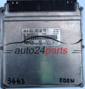 CALCULATEUR MOTEUR MERCEDES SPRINTER 2.2 220 CDI BOSCH 0281010616, 0 281 010 616, A6111536279, A 611 153 62 79, 6111536279, ED6039 CR2.35 FD 01M04