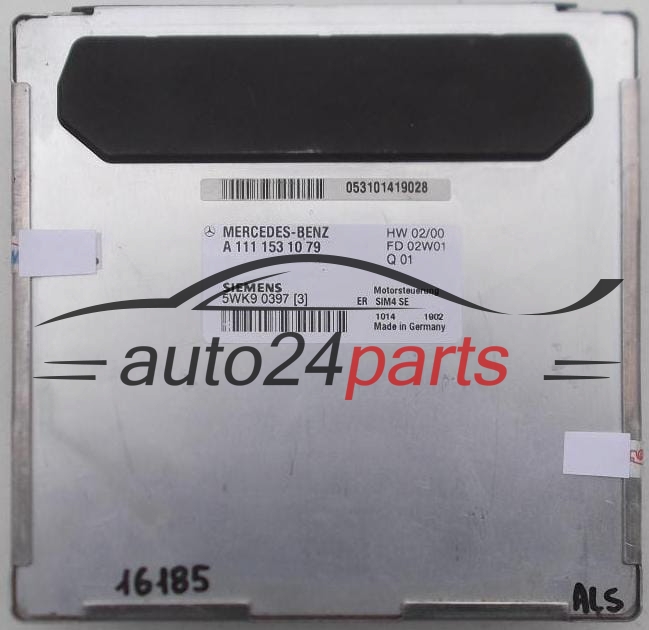 CENTRALINA DO MOTORE MERCEDES W203 C180 1.8 SIEMENS 5WK9 03 97, 5WK90397, A 111 153 10 79, A1111531079