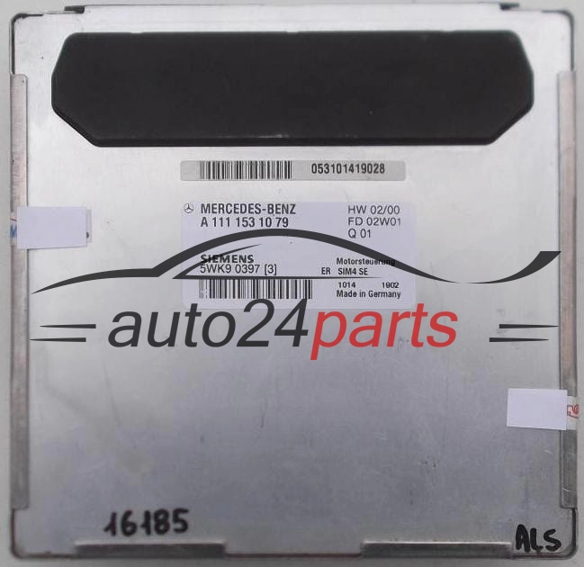CENTRALINA DO MOTORE MERCEDES W203 C180 1.8 SIEMENS 5WK9 03 97, 5WK90397, A 111 153 10 79, A1111531079