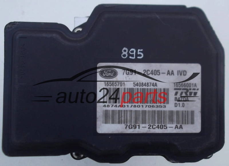 Abs pompa i sterownik FORD MONDEO 7G912C405AA 16565701 54084874A 16566001A
