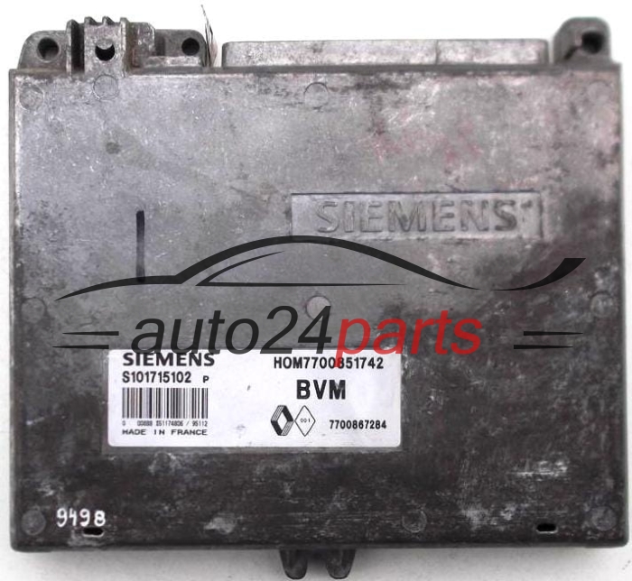 ΜΟΝΑΔΑ ΕΛΕΓΧΟΥ ΚΙΝΗΤΗΡΑ RENAULT, SIEMENS S101715102P, HOM7700851742, 7700851742