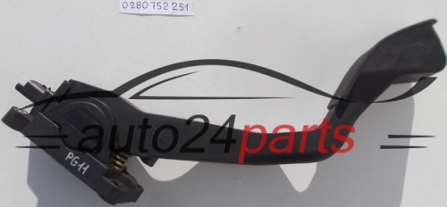 PEDAL DE ACELERADOR POTENCIOMETRO CITROEN PEUGEOT 0 280 752 251 / 0280752251, 9646702180 