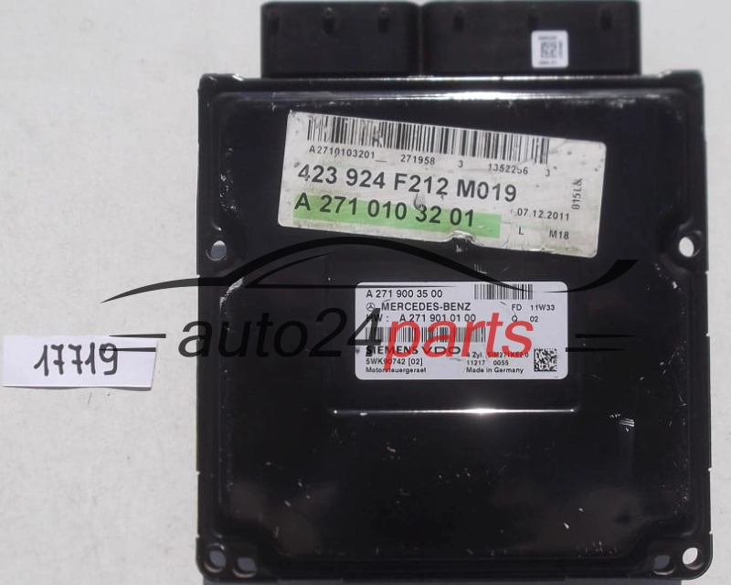 CENTRALINA DO MOTORE MERCEDES W212 SIEMENS VDO 5WK90742 02, A 271 900 35 00, A2719003500, A 271 901 01 00, A2719010100