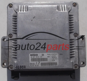 MOTORSTEUERGERÄT ECU STEUERGERAT PEUGEOT 806 2.0 HDI BOSCH 0 281 010 135, 0281010135, 96 362 545 80, 9636254580, 28FM0154, EDC15C2 17
