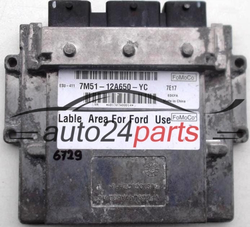 ECU CENTRALITA DE MOTOR  FORD FOCUS FoMoCo 7M51-12A650-YC