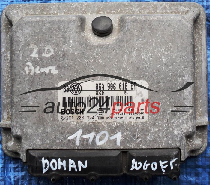 CENTRALINA MOTORE VW VOLKSWAGEN GOLF IV 4 BORA 2.0 8V 06A 906 018 EF, 06A906018EF, BOSCH 0 261 206 324, 0261206324