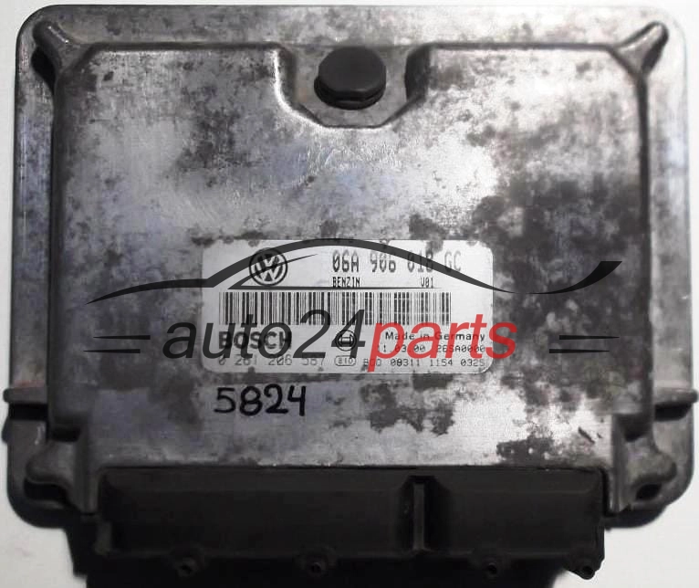 ECU ENGINE CONTROLLER SEAT LEON TOLEDO 1.8 06A906018GC, BOSCH 0261206587 