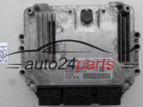 KOMPUTER STEROWNIK SILNIKA PEUGEOT 207 1.4 HDI BOSCH 0 281 012 526, 0281012526, 96 665 790 80, 9666579080, 9657699480 EDC16C34, 1039S24511