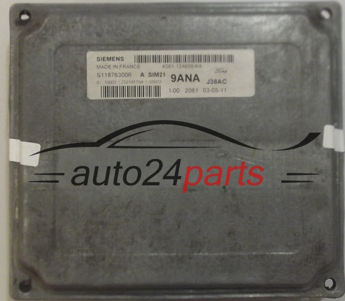 Μονάδα Ελέγχου Κινητήρα FORD FIESTA 1.3 SIEMENS S118763006 A