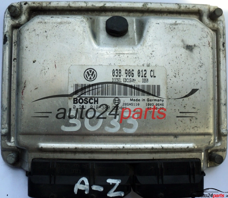 ΜΟΝΑΔΑ ΕΛΕΓΧΟΥ ΚΙΝΗΤΗΡΑ SKODA OCTAVIA 1.9 TDI 038906012CL, 038 906 012 CL, BOSCH 0281010380, 0 281 010 380