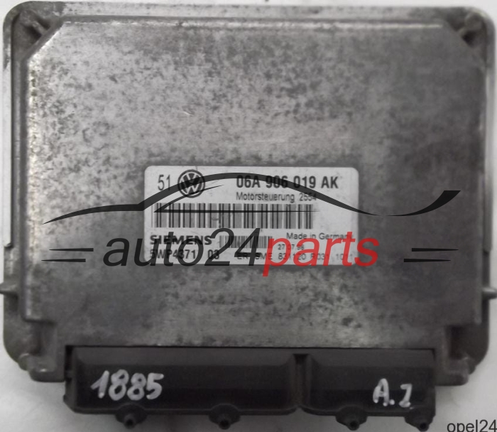 MOTORSTEUERGERÄT ECU STEUERGERÄT VOLKSWAGEN GOLF BORA 1.6 AK SIEMENS 5WP4371 03, 5WP437103, 06A 906 019 AK, 06A906019AK 