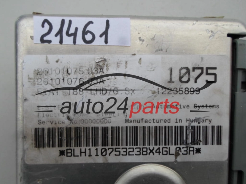 Ecu Módulo de control de dirección asistida FIAT PUNTO 12235899, 26101075 03A, 2610107503A 
