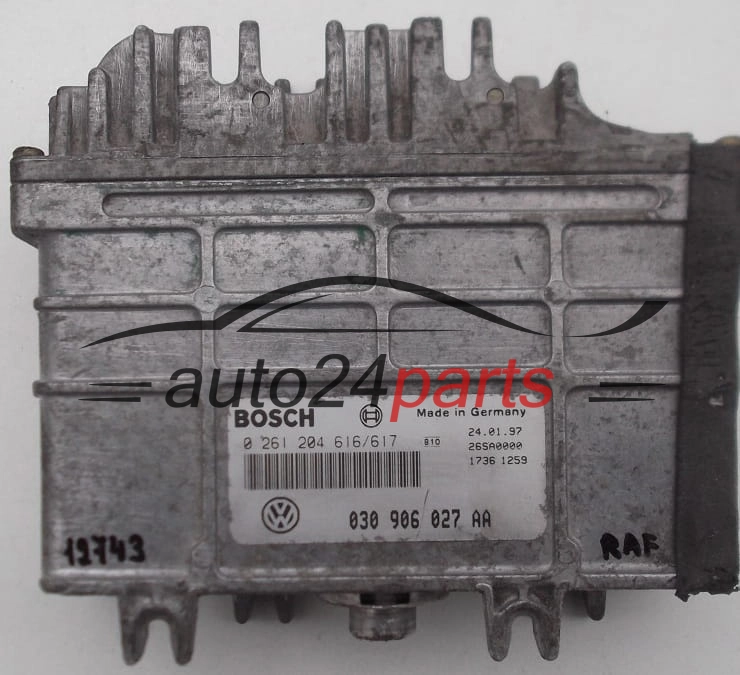 CENTRALINA MOTORE VW VOLKSWAGEN POLO 1.4 BOSCH 0 261 204 616/617