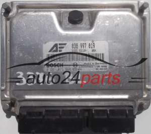 ΜΟΝΑΔΑ ΕΛΕΓΧΟΥ ΚΙΝΗΤΗΡΑ VW VOLKSWAGEN SHARAN SEAT ALHAMBRA 1.9 TDI 038997019, 038 997 019, BOSCH 0281011948, 0 281 011 948, DIESEL EDC15P+ 6054 1039S05822