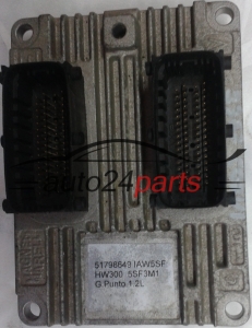 ECU ENGINE CONTROLLER FIAT GRANDE PUNTO 1.2 Magneti Marelli IAW 5SF3.M1, IAW5SF3M1, 51798649, 61601.098.08, 6160109808  