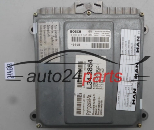 KOMPUTER STEROWNIK SILNIKA MAN 218 CV BOSCH 0 281 010 347, 0281010347, L73 4180, 51.11616-7152, 51116167152