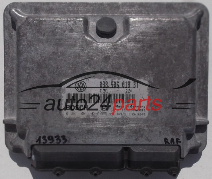 KOMPUTER STEROWNIK SILNIKA SEAT LEON TOLEDO 1.9 TDI AHF 038 906 018 BT, 038906018BT, BOSCH 0 281 001 926, 0281001926