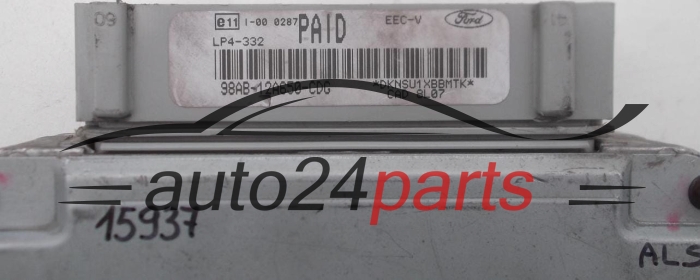 CENTRALINA MOTORE FORD FOCUS 1.6 VISTEON 98AB-12A650-CDG 98AB12A650CDG PAID LP4-332 EEC-V