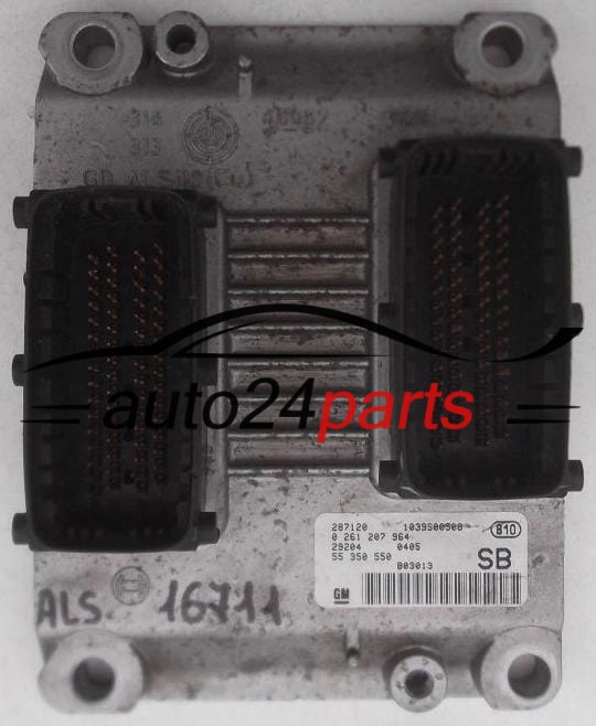 MOTORSTEUERGERÄT ECU STEUERGERAT OPEL CORSA C 1.2 Z12XE BOSCH 0 261 207 964