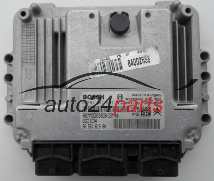 Μονάδα Ελέγχου Κινητήρα PEUGEOT 1.6 HDI BOSCH 0 281 011 627,  96 561 618 80