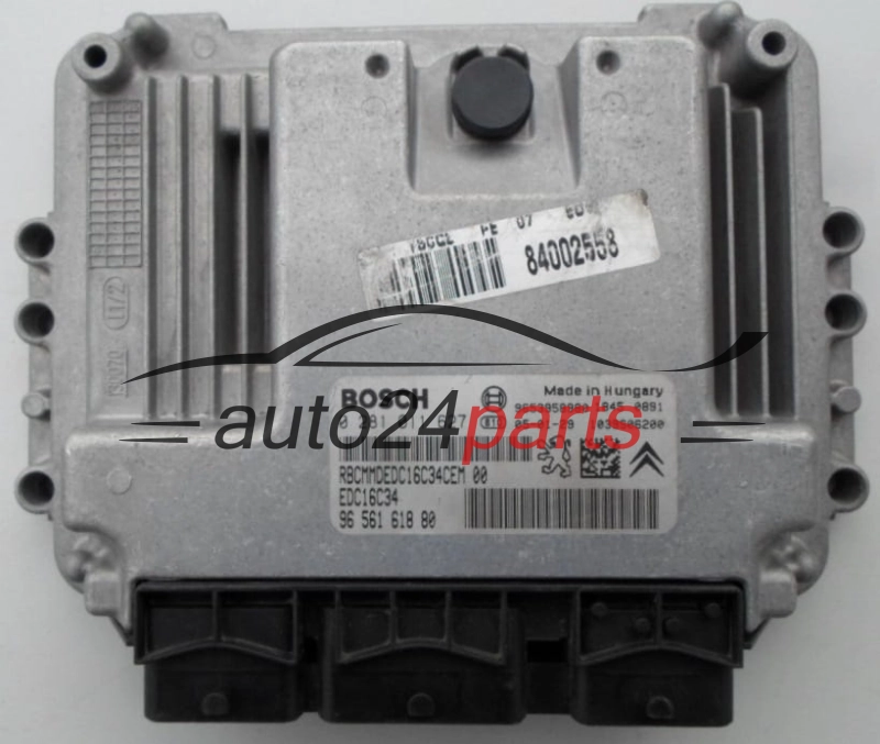 Μονάδα Ελέγχου Κινητήρα PEUGEOT 1.6 HDI BOSCH 0 281 011 627,  96 561 618 80