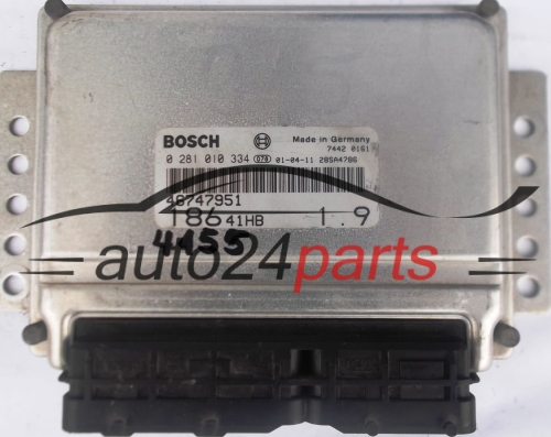 ECU CENTRALITA DE MOTOR FIAT MULTIPLA 1.9 JTD BOSCH 0281010334, 0 281 010 334, 46747951 18641HB 28SA4786