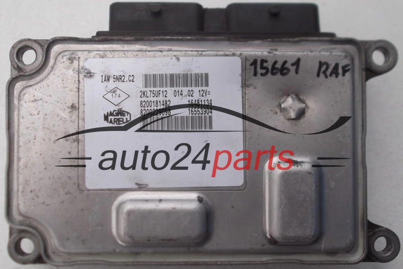 Μονάδα Ελέγχου Κινητήρα RENAULT CLIO Magneti Marelli IAW 5NR2.C2, IAW5NR2C2, 8200181482, 8200229098, 16481134, 16553904 