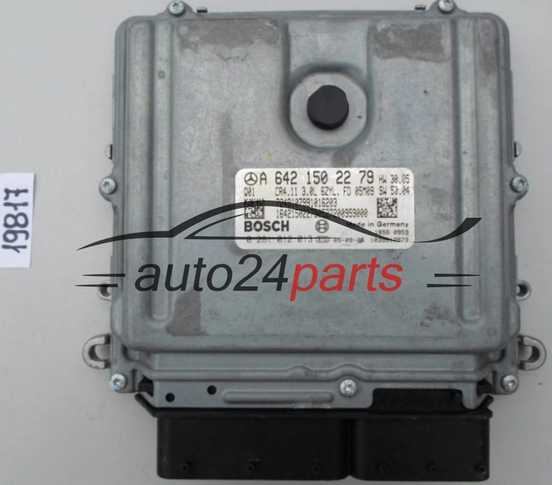 KOMPUTER STEROWNIK SILNIKA MERCEDES W219 CLS 320 CDI BOSCH 0 281 012 013, A 642 150 22 79