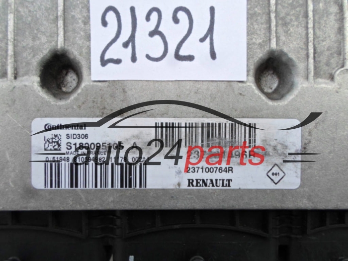 MOTORSTEUERGERÄT ECU STEUERGERAT DACIA DUSTER SID306 S180095105 A, S180095105A, 237101496R 