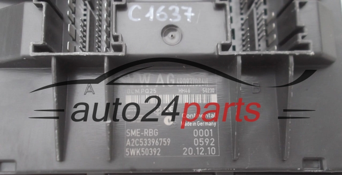 Μονάδα ελέγχου άνεσης VW VOLKSWAGEN SEAT 6R0937086H, 5WK50392, A2C53396759