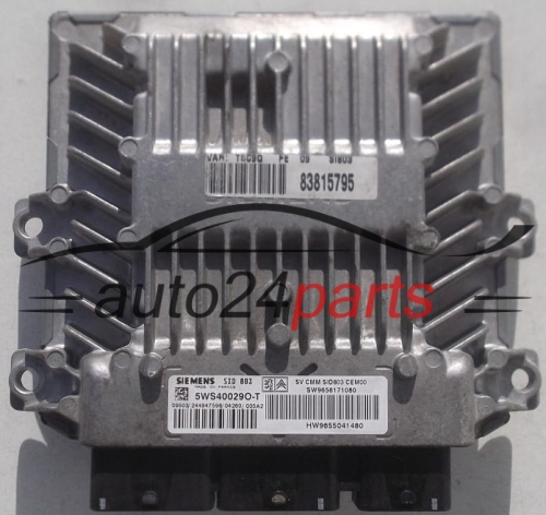 Μονάδα Ελέγχου Κινητήρα PEUGEOT 307 2.0 HDI SIEMENS 5WS40029O-T, 5WS40029OT, SW9656171080, HW9655041480, SID803