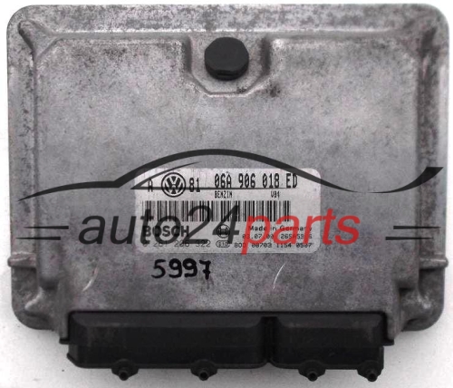 ΜΟΝΑΔΑ ΕΛΕΓΧΟΥ ΚΙΝΗΤΗΡΑ VW VOLKSWAGEN GOLF BORA 2.0 AQY 06A906018ED, 06A 906 018 ED, BOSCH 0261206322, 0 261 206 322, BENZIN V04 26SA5946