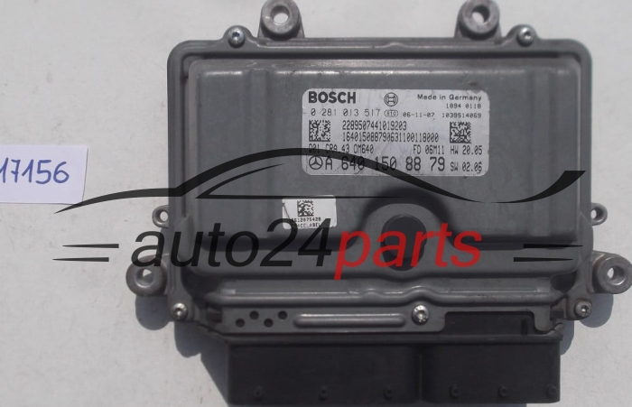 Μονάδα Ελέγχου Κινητήρα MERCEDES W169 A180 W245 B180 BOSCH 0 281 013 517, 0281013517, A 640 150 88 79, A6401508879, 6401508879