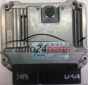 CENTRALINA MOTORE VW VOLKSWAGEN TIGUAN 2.0 TDI 03L906018FA, 03L 906 018 FA, 03L907309R, 03L 907 309 R, BOSCH 0 281 017 033, 0281017033, DIESEL EDC17C46 CFFB 7426, 1039S42711