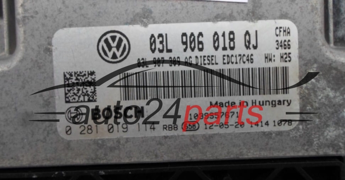 SKODA YETI 2.0 TDI BOSCH 0 281 019 114