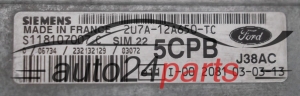 Μονάδα Ελέγχου Κινητήρα FORD FIESTA FUSION 1.6 SIEMENS S118107007 C,  2U7A-12A650-TC