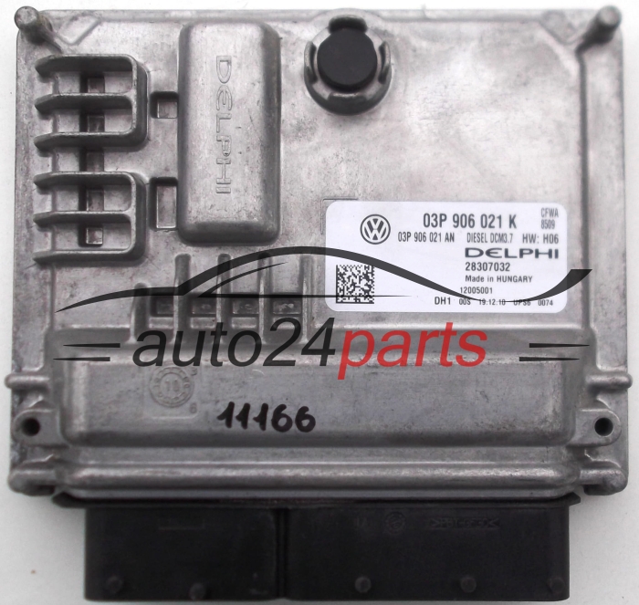 MOTORSTEUERGERÄT ECU STEUERGERAT SKODA FABIA 1.2 TDI DELPHI 28307032, 03P 906 021 K, 03P906021K, 03P 906 021 AN, 03P906021AN