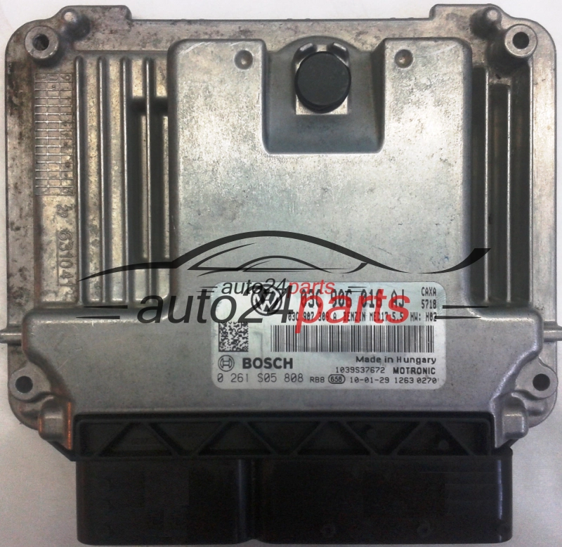 ECU ENGINE CONTROLLER VW VOLKSWAGEN GOLF 1.4 TSI 03C906016AJ, 03C907309A, BOSCH 0261S05808