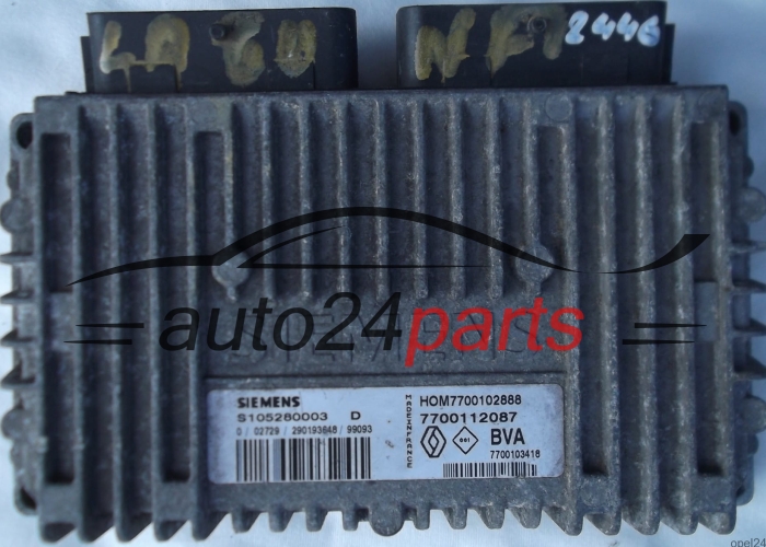 CALCULATEUR MOTEUR RENAULT LAGUNA 2.0 7700112087 7700103418 HOM7700102888 7700102888 SIEMENS S105280003D S105280003 D 