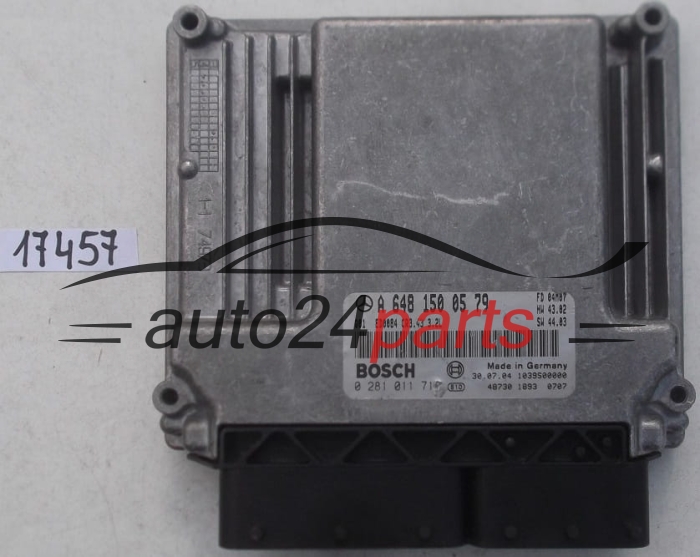 ECU ENGINE CONTROLLER MERCEDES W211 E320 3.2 CDI BOSCH 0281011717, 0 281 011 717, A6481500579, A 648 150 05 79