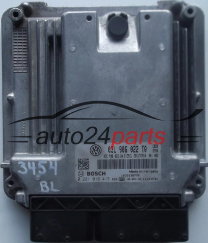 CENTRALINA MOTORE SKODA SUPERB 2.0 TDI 03L906022TQ, 03L906022GA, BOSCH 0281016413