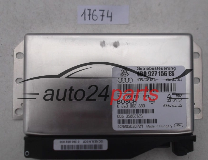 CENTRALINA CALCOLATORE SCATOLA DEL CAMBIO AUDI A6 2.5 TDI BOSCH 0 260 002 830, 0260002830, 4B0 927 156 ES, 4B0927156ES
