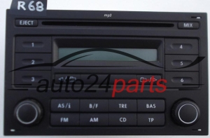 RADIO CD MP3 RCD200 VOLKSWAGEN POLO 6Q0 035 152 A / 6Q0035152A / 815 7 644 236 360 / 8157644236360 / 7644236360 - R68