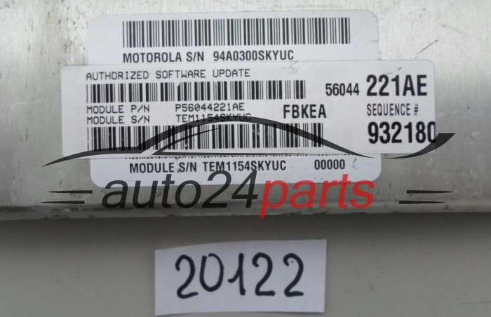 KOMPUTER STEROWNIK SILNIKA CHRYSLER 3.7L 56044221AE, 932180 