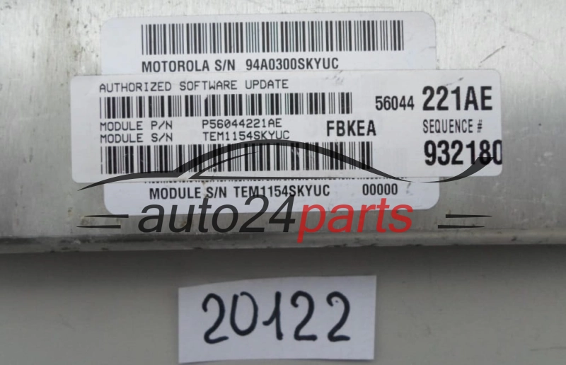 KOMPUTER STEROWNIK SILNIKA CHRYSLER 3.7L 56044221AE, 932180 