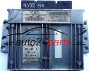 CALCULATEUR MOTEUR PEUGEOT 206 1.4 SAGEM 21646087-4 9643134680 9637706180-05 HOM; S2000-23 50409S05