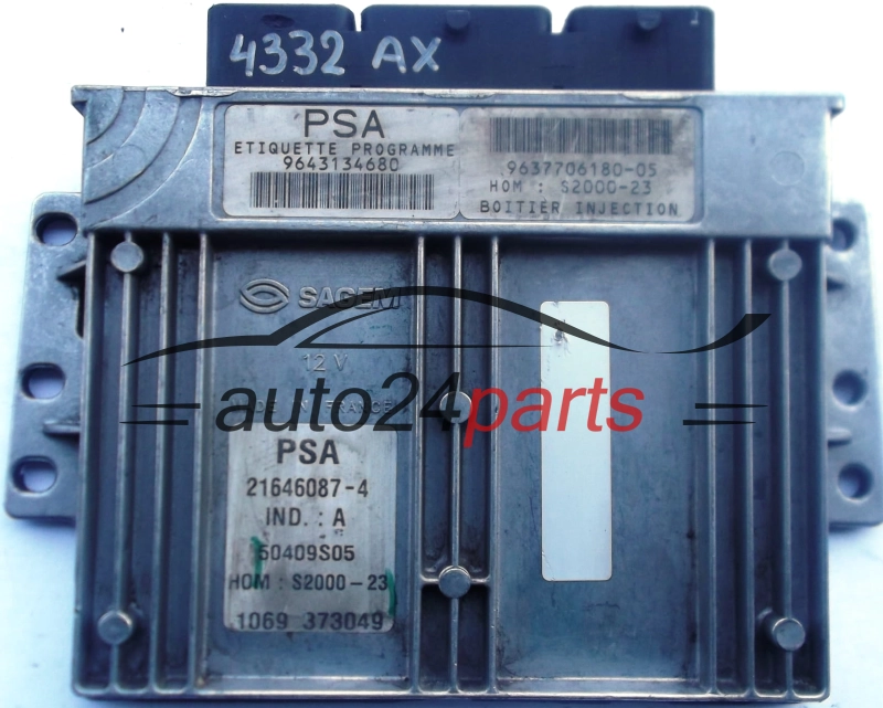 calculateur moteur pour peugeot 206 1.4